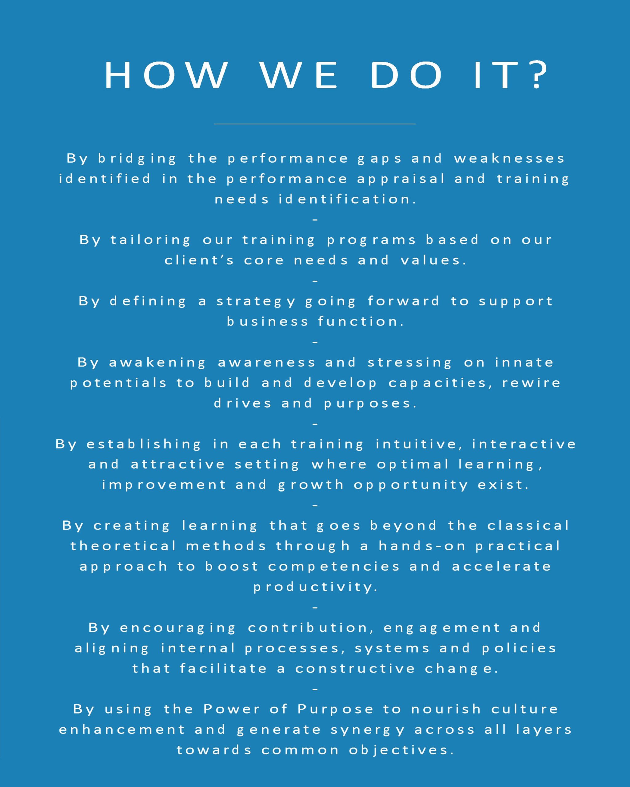 Services - Blue how we do it conv 1